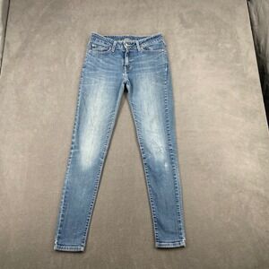 Levis 524 Skinny Jeans Womens 9M Medium Wash Blue Denim Low Rise Slim Fit